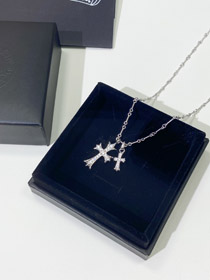 Chrome Heart Cross Necklace-3778  