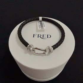 Feiden full diamond diamond horseshoe buckle bracelet-3986  